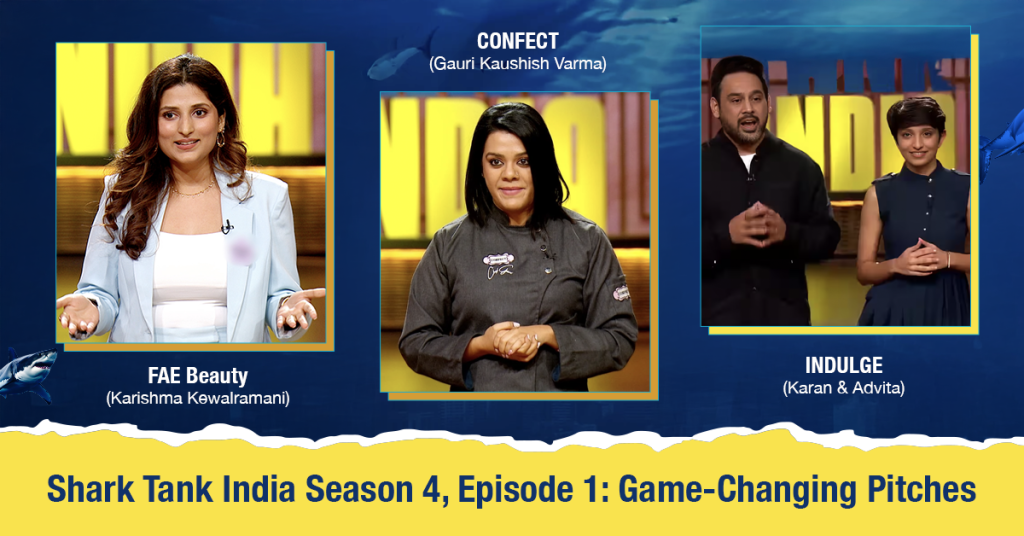 shark tank India season 4 episode1 game changing pitchers