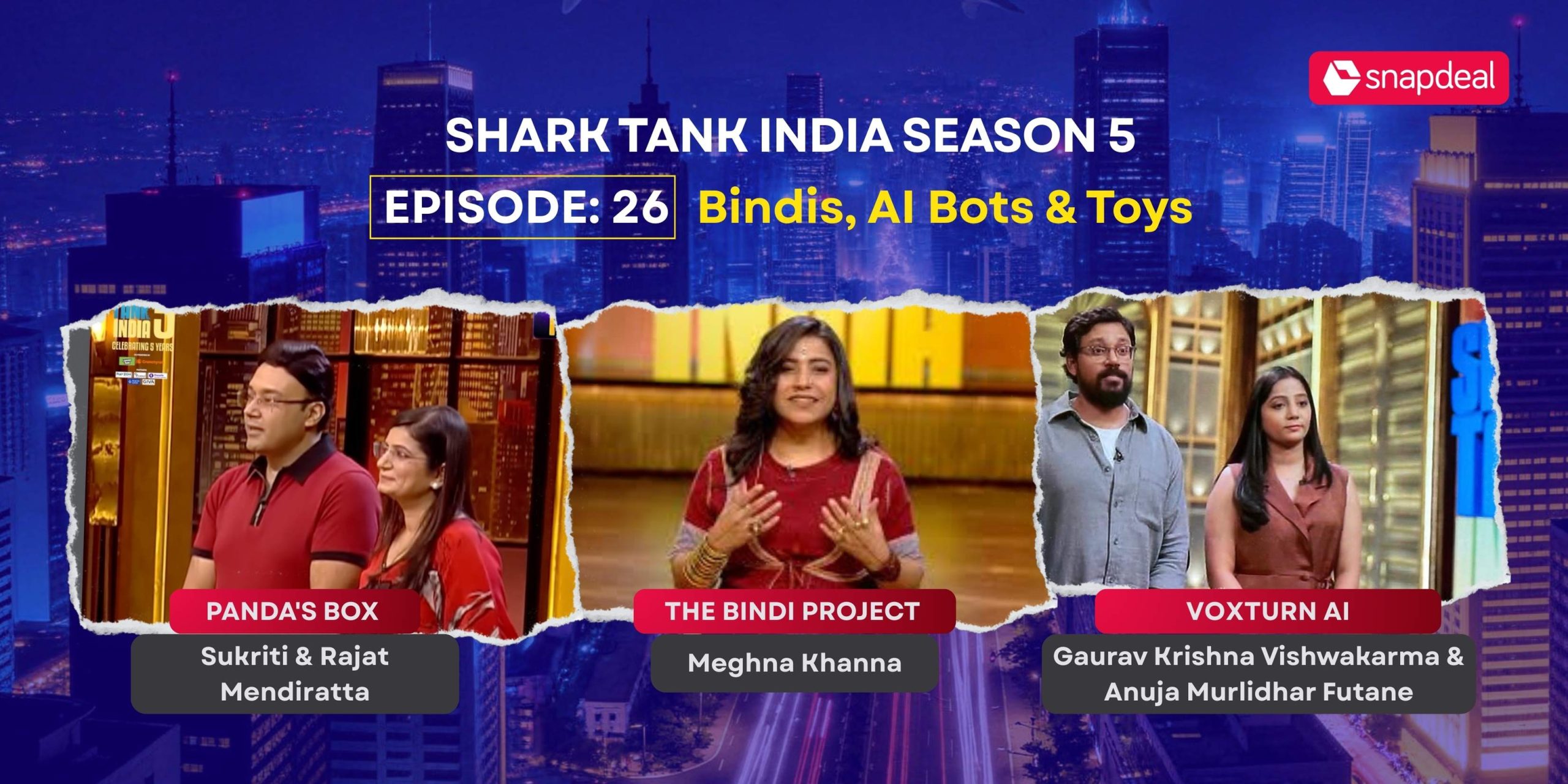Shark Tank India S5 Ep 26 Recap: Panda’s Box, Bindi Project & More